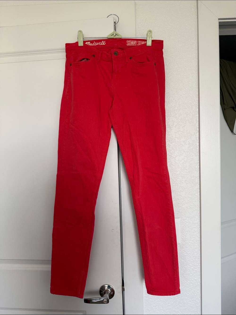 Madewell Bright Red Skinny Jeans - Slim Women's Fit